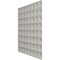Ekena Millwork 19 5/8in. W x 19 5/8in. H Bradford EnduraWall Decorative 3D Wall Panel Covers 2.67 Sq. Ft. WP20X20BRDVG - alternate 2